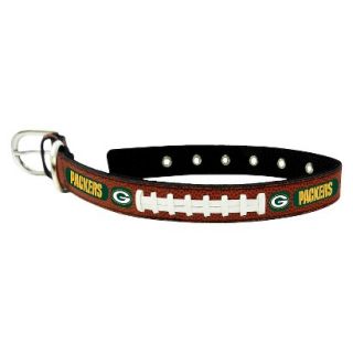 Green Bay Packers Classic Leather Medium Football Collar