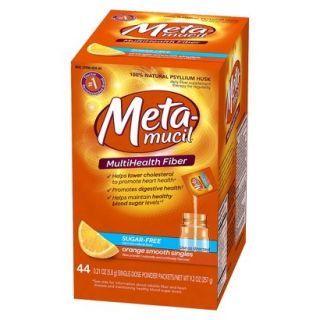 Metamucil Psyllium Fiber Supplement Orange Sugar Free Smooth Texture Powder
