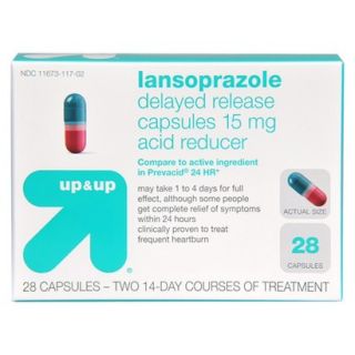 up&up Lansoprazole Delayed Release Acid Relief Tablets 15 mg   28 Count