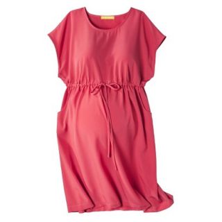 Liz Lange for Target Maternity Short Sleeve Shirt Dress   Red M