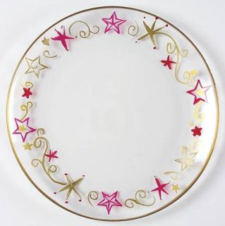 Pfaltzgraff Holiday Cheer Hand Painted Glass Dessert Plate, Fine China Dinnerwar