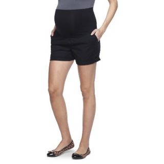 Liz Lange for Target Maternity 6 Twill Shorts   Black L