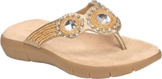 Womens Aerosoles Wip N Slide   Gold Metallic Sandals
