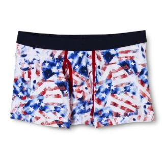 Mossimo Supply Co. Mens Flag Print Boxer Briefs   Navy L