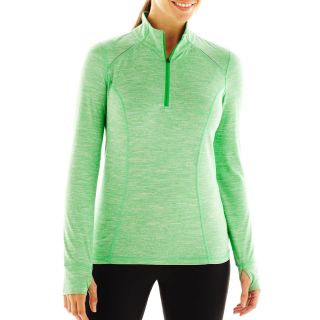 Xersion Half Zip Pullover, Green, Womens