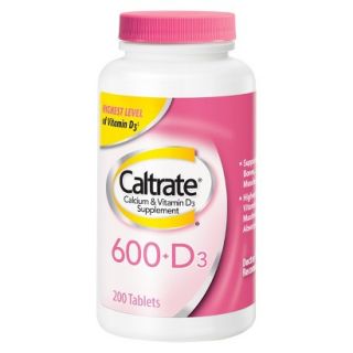 Caltrate 600+D Calcium Supplement   200 Count