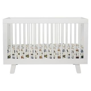 3 in 1 Convertible Crib with Toddler Rail   White