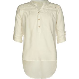 Lace Shoulder Girls Top Cream In Sizes X Large, Small, Large, Medium,