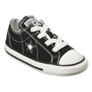 Toddlers Converse One Star Canvas Oxford Shoe   Black 7.0