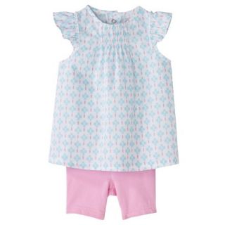Just One YouMade by Carters Newborn Infant Girls 2 Piece Set   White/Pink 6 M