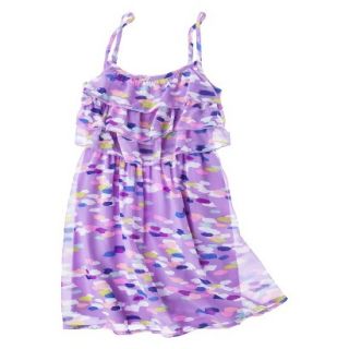 Girls Spaghetti Strap Shift Dress Iridescent Purple S