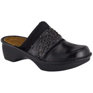 Naot Womens Ankara Black Madras Black Velvet Nubuck Armor Shoes, Size 35 M   71089 N77