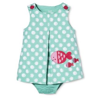 Just One YouMade by Carters Newborn Girls Sunsuit   Turquoise/Pink 24 M