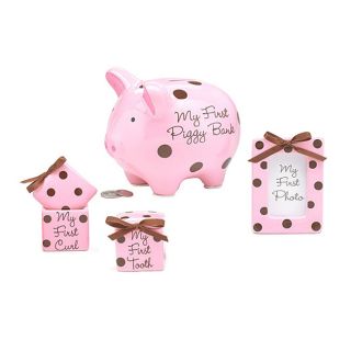 Burton+burton Baby Girls Pink Gift Set In Dot
