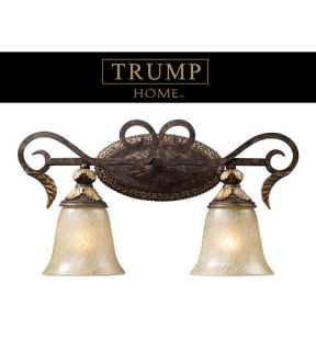 Regency 2 Light Bathroom Vanity Lights in Burnt Bronze 2151/2