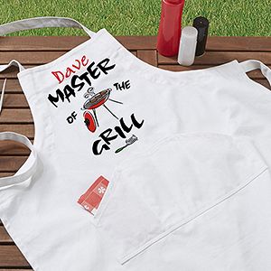 Personalized BBQ Apron   Master of the Grill