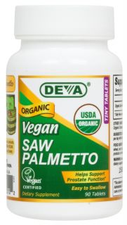 Deva Nutrition   Vegan Organic Saw Palmetto 300 mg.   90 Vegetarian Capsules