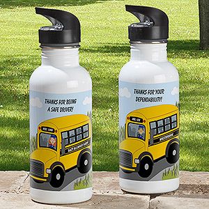 Personalized Bus Driver Water Bottles