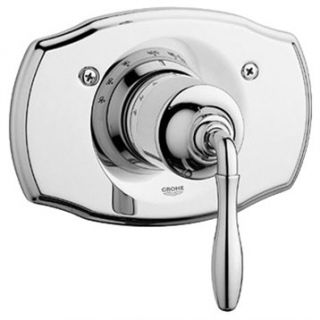 Grohe Seabury Thermostat Trim with Lever Handle   Starlight Chrome