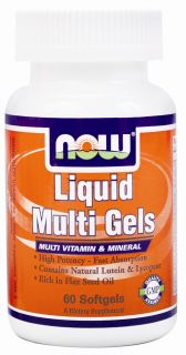 NOW Foods   Liquid Multi Gels Multivitamin & Mineral   60 Softgels