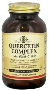 Solgar   Quercetin Complex with Ester C Plus   100 Vegetarian Capsules
