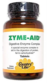 Country Life   Zyme Aid Digestive Enzyme Complex   100 Tablets