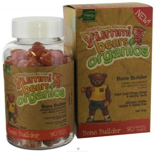 Hero Nutritional Products   Yummi Bears Organic Bone Builder   90 Gummies