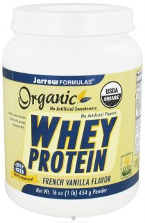 Jarrow Formulas   Organic Whey Protein French Vanilla   1 lb.