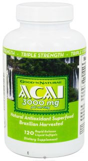 Good N Natural   Acai 3000 mg.   120 Softgels