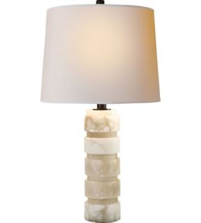 E.F. Chapman Chunky 1 Light Table Lamps in Alabaster Natural Stone CHA8945ALB NP