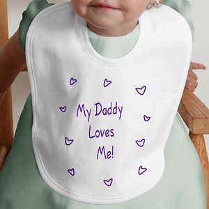 Personalized Baby Bibs   Somebody Loves Me