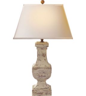 E.F. Chapman Balustrade 1 Light Table Lamps in Old White SL3338OW NP