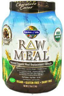 Garden of Life   RAW Meal Beyond Organic Meal Replacement Formula Chocolate Cacao   2.7 lbs.
