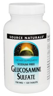 Source Naturals   Glucosamine Sulfate Sodium Free 750 mg.   120 Tablets