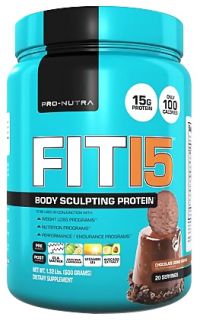 Pro Nutra   Fit 15 Body Sculpting Protein Chocolate Cookie Crunch   1.15 lbs.