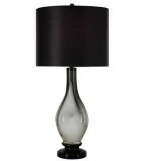 Dorian 1 Light Table Lamps in Ebony Lacquer TT5101