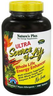 Natures Plus   Ultra Source Of Life With Lutein No Iron   180 Tablets