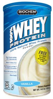 Biochem by Country Life   100% Whey Protein Powder Vanilla   14.9 oz.
