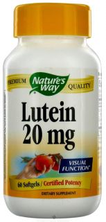 Natures Way   Lutein 20 mg.   60 Softgels