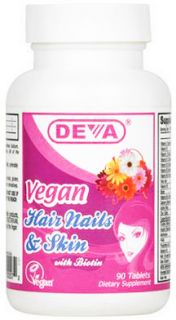 Deva Nutrition   Vegan Hair Nails & Skin with Biotin   90 Tablets