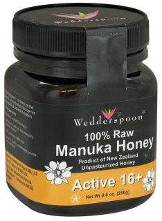 Wedderspoon Organic   Manuka Honey Premium 100% Raw Unpasteurized Active 16+   8.8 oz.