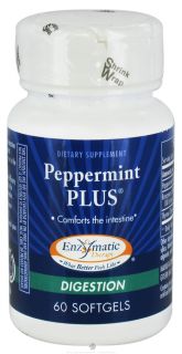 Enzymatic Therapy   Peppermint Plus   60 Softgels