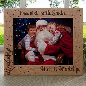 Personalized Christmas Picture Frames   Santa & Me   8 x 10