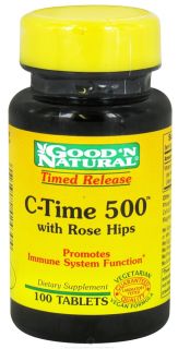 Good N Natural   C Time 500 With Rose Hips Time Release   100 Tablets