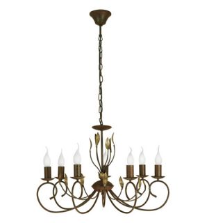 Catania 7 Light Chandeliers in Antique Brown 86868A