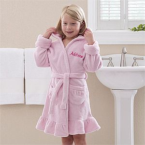 Personalized Kids Robes   Pretty In Pink