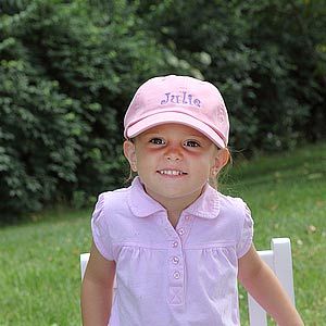 Kids Personalized Pink Baseball Cap with Custom Name
