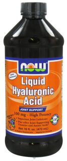 NOW Foods   Liquid Hyaluronic Acid High Potency Berry Flavor 100 mg.   16 oz.