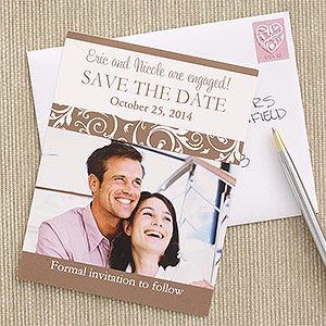 Engagement Photo Save The Date Wedding Magnets