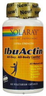 Solaray   IbuActin Extra Strength   60 Vegetarian Capsules